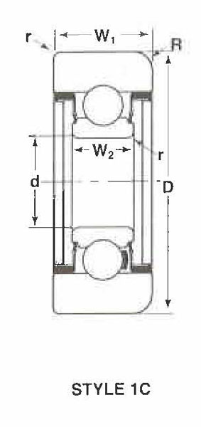 MG-307-LLA Mast Guide Bearings CAD图形