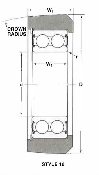 MG-5208-VFF Mast Guide Bearings CAD图形
