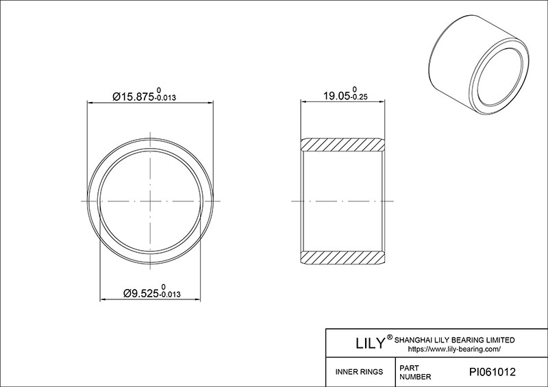 PI061012 内圈 CAD图形