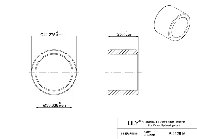 PI212616 内圈 CAD图形