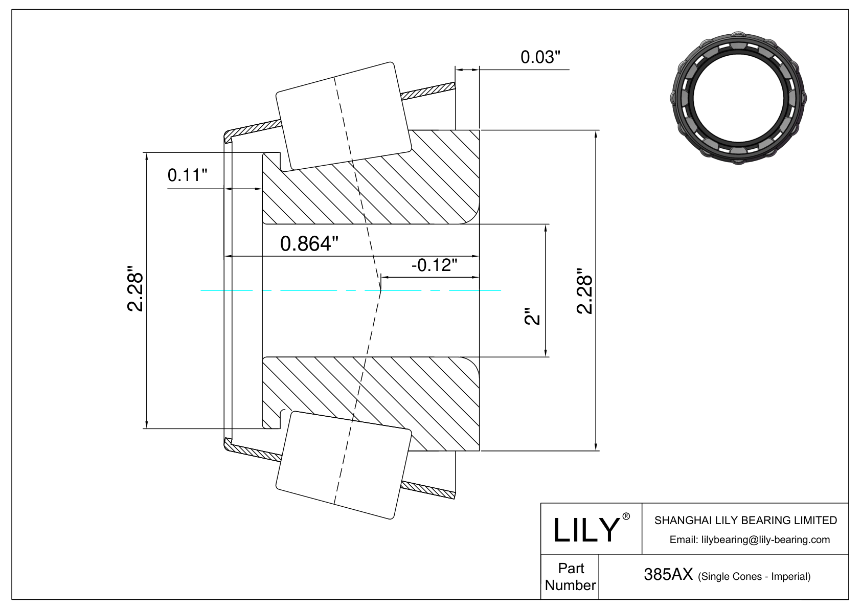 385AX 单锥体(英制) CAD图形
