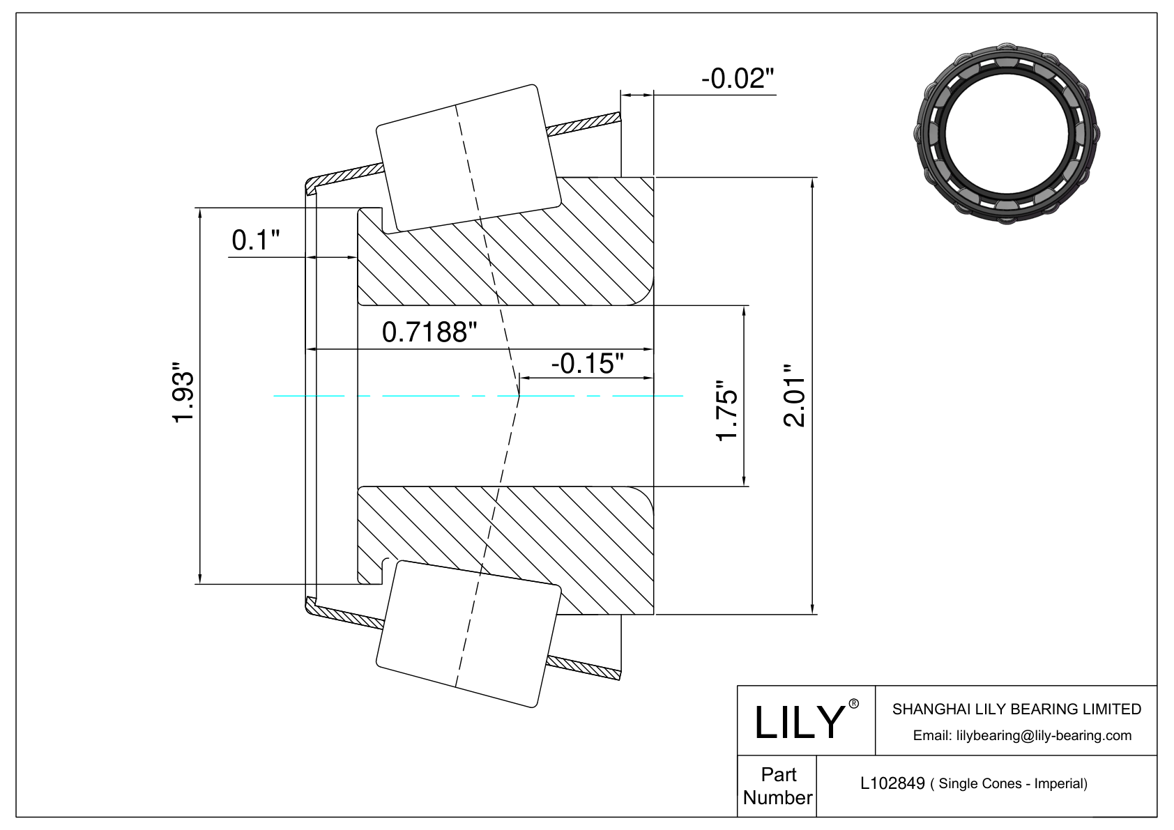 L102849 单锥体(英制) CAD图形